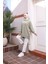 Iki Iplik Penye Kumaş Oversize Sweatshirt Haki 2