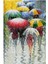 Kanvas yağmur Telaşı Sayılarla Boyama Seti Kasnaklı 90 x 110 cm 1