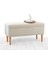 Lorence Home Glend Sandıklı Bench Puf - Krem 1