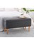 Lorence Home Glend Sandıklı Bench Puf - Gri 2