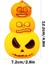 Halloween Bal Kabağı Şeklinde LED Lamba 12 cm 5