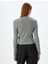 Fermuarlı Triko Hırka Dik Yaka Uzun Kollu 5WAK90112HT 4