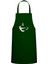 Coffee Temalı Özel Baskı Chef Mutfak Önlüğü Avcı Yeşili 1