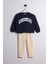 3 Iplik Kindness Yazılı Sweatshirt ve Geniş Paça Eşofman Alt Üst Takım 2