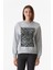 Zebra Baskılı Bisiklet Yaka Sweatshirt 1