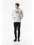 Yazı Baskılı Kanguru Cepli Kapüşonlu Sweatshirt 2