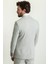Düz Gri Renk Slim Fit Mono Yaka Keten Erkek Takım Elbise 5