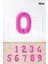 Pembe Rakam Folyo Balon Pembe Yaş Balonu Sayı Balonlar 16 Inç 40 cm 1