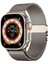 Apple Watch Ultra 2 49MM Redclick KRD-121 Metal Ince Slim Tasarım Luxury Hasır Kordon 5