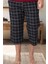 Mecit 3006 Siyah Ekoseli Erkek Capri Alt Pijama 1