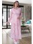 Mecit 6060 Pembe Dantel Sabahlıklı Gecelik Pijama Lohusa Set 2