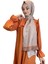 Scarf Pamuk Soft Şal - Geometrik Desenli Pamuklu Şal 01156 1