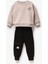 Erkek Çocuk Araba Desenli Kışlık 3 Iplik Şardonlu Pamuklu Sweatshirt Eşofman Alt-Üst Takım 2