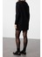 Yeni Oversize Casual Günlük Dolu Iğne Triko V Yaka Uzun Kol Kazak Elbise Mini Boy Elbise 5