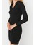 Yeni Slim Casual Günlük Rejenere Kaşkorse Örme Polo Yaka Uzun Kol Bodycone Mini Boy Elbise 1
