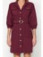 Yeni Regular Casual Günlük Gabardin Dokuma Ceket Yaka Truvakar Kol Kol Gömlek Elbise Mini Boy Elbise 1