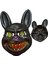 Siyah Tavşan Halloween Maske Katil Tavşan Cadılar Bayramı Maskesi 4