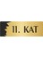 Metal Departman Kapı Isimliği Yönlendirme Levhası 11. Kat 10X20 cm Altın Renk 1