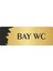 Metal Departman Kapı Isimliği Yönlendirme Levhası Bay Wc 10X20 cm Altın Renk 1
