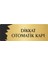 Metal Departman Kapı Isimliği Yönlendirme Levhası Dikkat Otomatik Kapı 10X20 cm Altın Renk 1