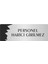 Metal Departman Kapı Isimliği Yönlendirme Levhası Personel Harici Girilmez 10X20 cm Gümüş Renk 1