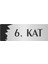 Metal Departman Kapı Isimliği Yönlendirme Levhası 6. Kat 5X20 cm Gümüş Renk 1