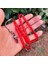 1000 Ayar Gümüş Kazazlı Kırmızı Zar Kehribar Tesbih - 7X11 mm Kırmızı Kesme 3