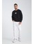 Japan Wave Erkek Yuvarlak Yakalı Nakışlı Sweatshirt 3