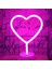 Kalp Tasarımlı Işıklı Neon LED Lamba 1
