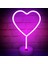 Kalp Tasarımlı Işıklı Neon LED Lamba 2