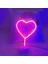 Kalp Tasarımlı Işıklı Neon LED Lamba 4