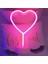 Kalp Tasarımlı Işıklı Neon LED Lamba 5