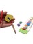 Montessori Eğitici Ahşap Tırtıl Ipe Dizme Oyunu - Renkli Sayılar 3