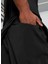 Siyah Erkek Normal Bel Dar Kalıp Eşofman Altı 52574201 Foundations Tapered Pant 5