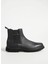 Deri Siyah Erkek Bot Eva Mıd Chelsea Boot Lth 1