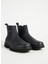 Deri Siyah Erkek Bot Eva Mıd Chelsea Boot Lth 2