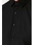 Erkek Moda Uzun Kol Dokuma Siyah Erkek Slim Fit Basic Oxford Klasik Kolay Ütülenebilir Gömlek 3