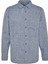Erkek Moda Uzun Kol Dokuma Indigo Regular Fit Diagonel Desen Dokulu Kalın Kışlık Gömlek 1