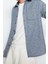 Erkek Moda Uzun Kol Dokuma Indigo Regular Fit Diagonel Desen Dokulu Kalın Kışlık Gömlek 4