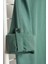 Erkek Moda Uzun Kol Dokuma Koyu Yeşil Slim Fit Basic Hakim Yaka Apoletli Pamuklu Gömlek 4