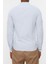 Erkek Moda Uzun Kol Dokuma Mavi Basic Hakim Yaka Apoletli Slim Fit Uzun Kollu Gömlek 5