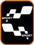 Yan Sport Damalı Oto Sticker Sağ-Sol Takım 2 Adet Beyaz 30*16 cm 1