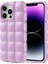 iPhone 14 Pro Max Kılıf Kabarcık Tasarımlı Esnek Parlak Dom Dom Silikon Kapak 1