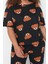 Büyük Beden Kadın Pamuklu Bisiklet Yaka Kısa Kol Ayıcık Desenli Örme Pijama Takımı 4