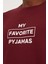 Erkek Polyester Bisiklet Yaka Uzun Kol Regular Fit Baskılı Pijama Takımı 4