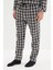 Erkek Pamuk Polyester Gömlek Yaka Uzun Kol Regular Fit Ekose Dokuma Pijama Takımı 5