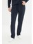 Erkek Polyester Bisiklet Yaka Uzun Kol Regular Fit Pijama Takımı 3