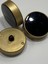 Kaban Kürk Manto Düğmesi / Italyan Düğme 6 Lı Set / Mat Gold Siyah 2,7 cm /M009 4