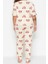 Büyük Beden Kadın Pamuklu Bisiklet Yaka Kısa Kol Ayıcık Desenli Örme Pijama Takımı 4