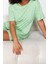Büyük Beden Kadın Pamuklu Bisiklet Yaka Kısa Kol Kalp Desenli Örme Pijama Takımı 3